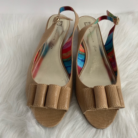anne klein iflex wedge sandals